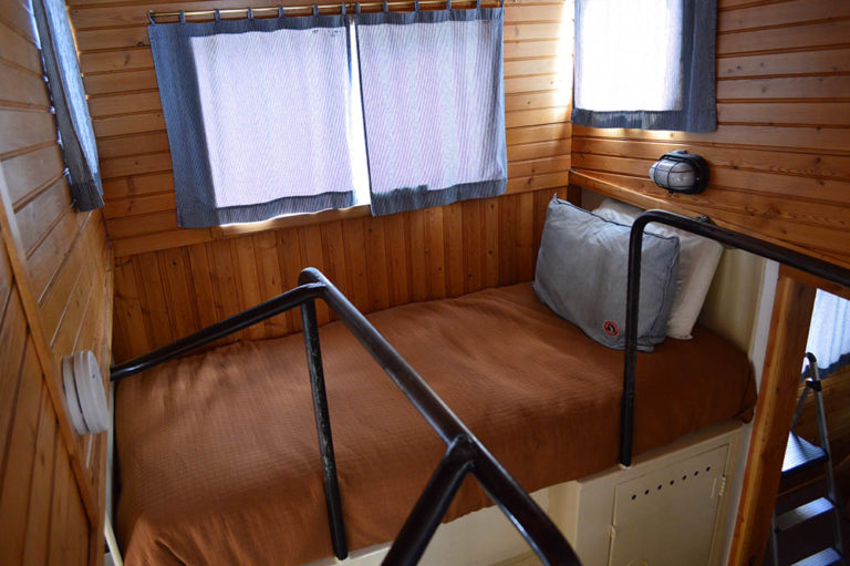 Red Caboose Bedroom at Izaak Walton Inn - Cabin Rentals in Glacier