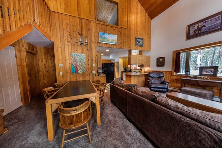Seating area in living room - Vacation Rentals Glacier National Park