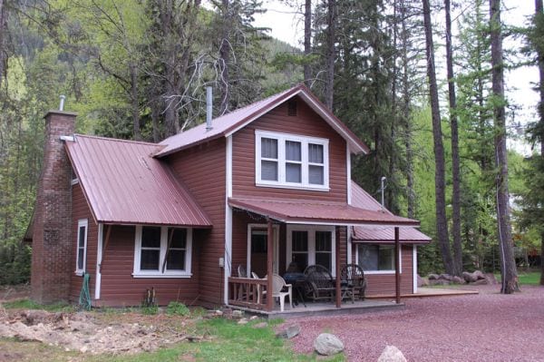 Front of Withrow House - Vacation Rentals Glacier National Park